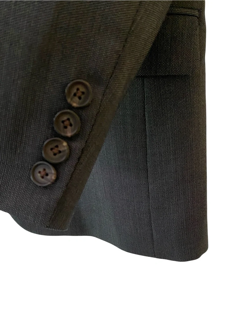 Lauren Ralph Lauren 40S Charcoal Gray Wool Suit Jacket Sport Coat